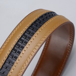 Alternative view of Læderbælte i brun - Sølv spænde